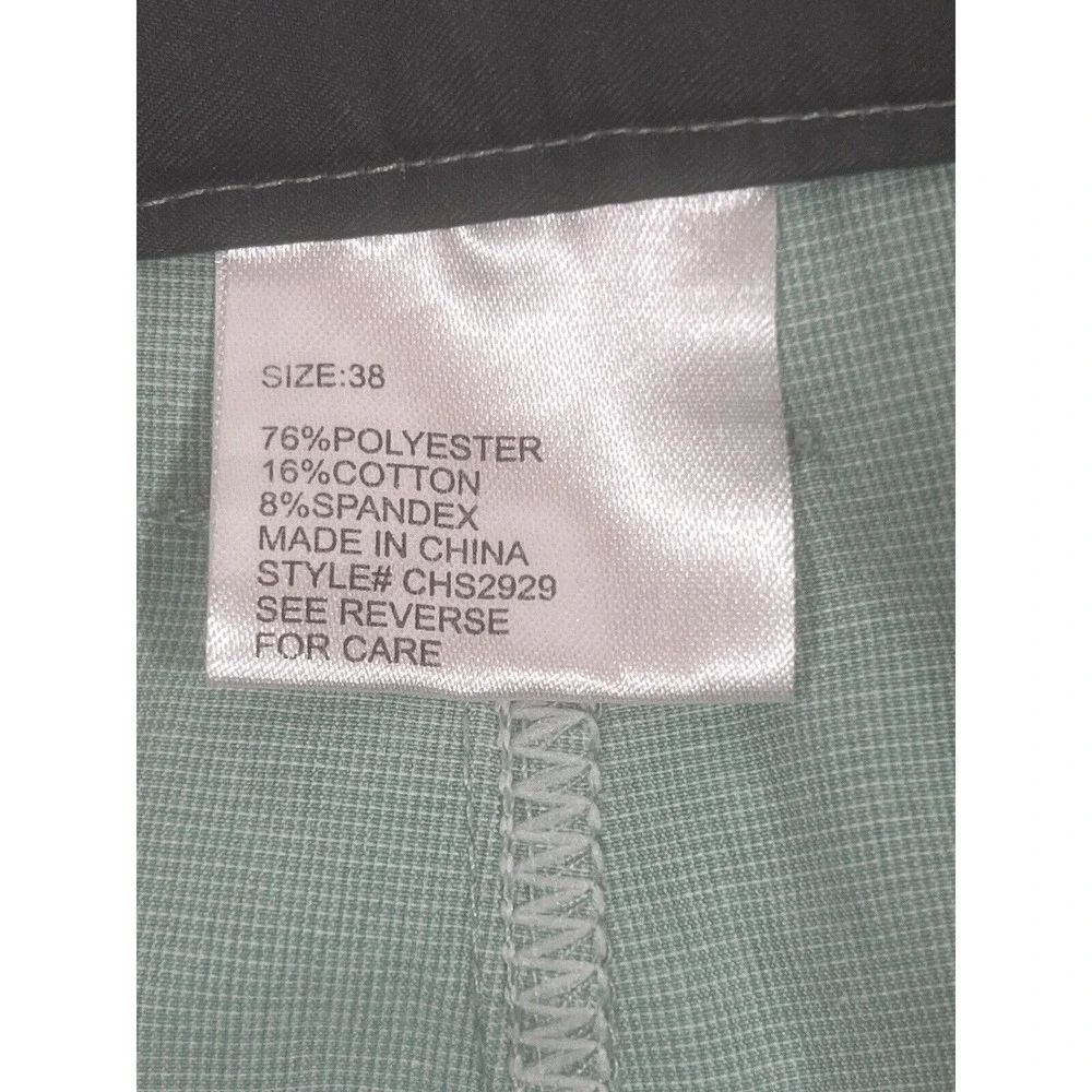 Rising Tide Mens Cargo Shorts 38 Green Stretch Utility Casual Outdoor